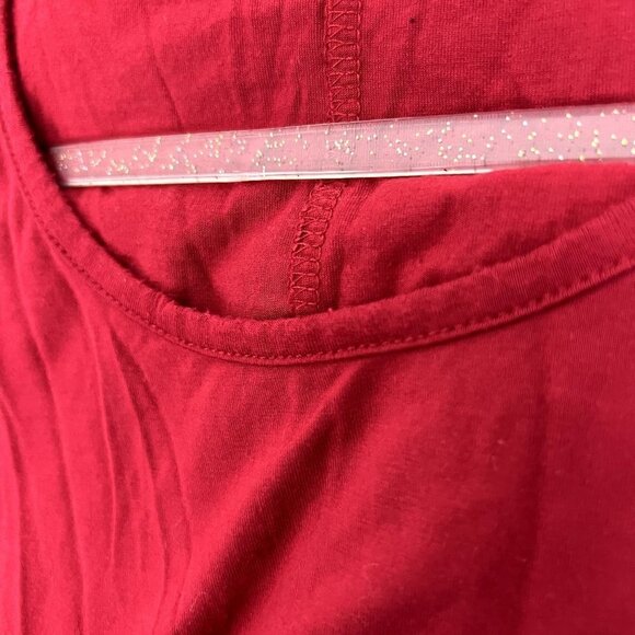 Zennilo Red Short Sleeve Jersey Swing Dress with Pockets Womens Small - Picture 9 of 9